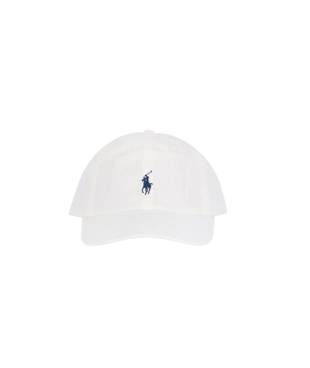 POLO RALPH LAUREN Белая хлопковая кепка/бейсболка, фото 1