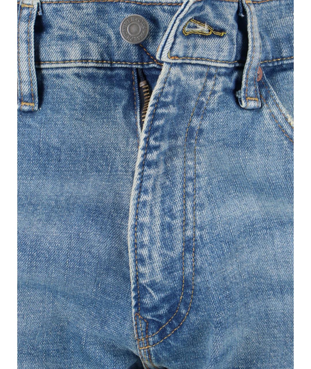 POLO RALPH LAUREN Синие хлопковые прямые джинсы, фото 5