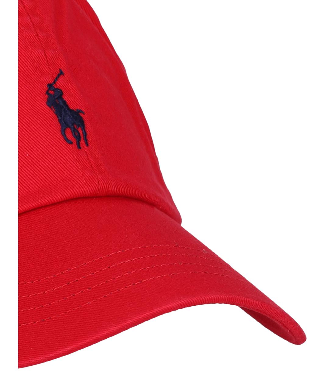 POLO RALPH LAUREN Красная хлопковая кепка/бейсболка, фото 3