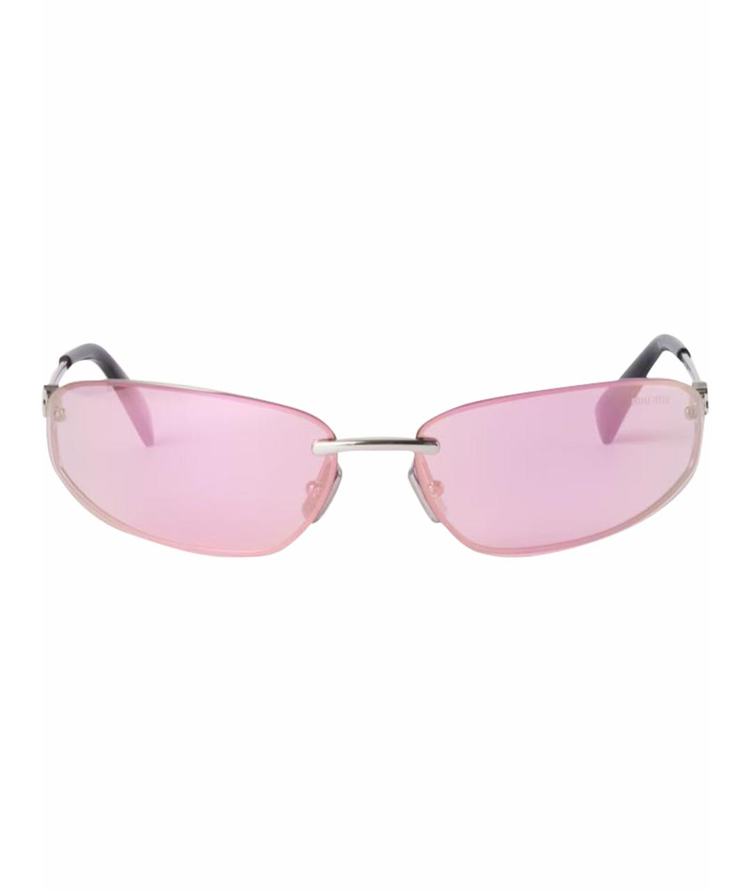 MIU MIU Розовые солнцезащитные очки, фото 1