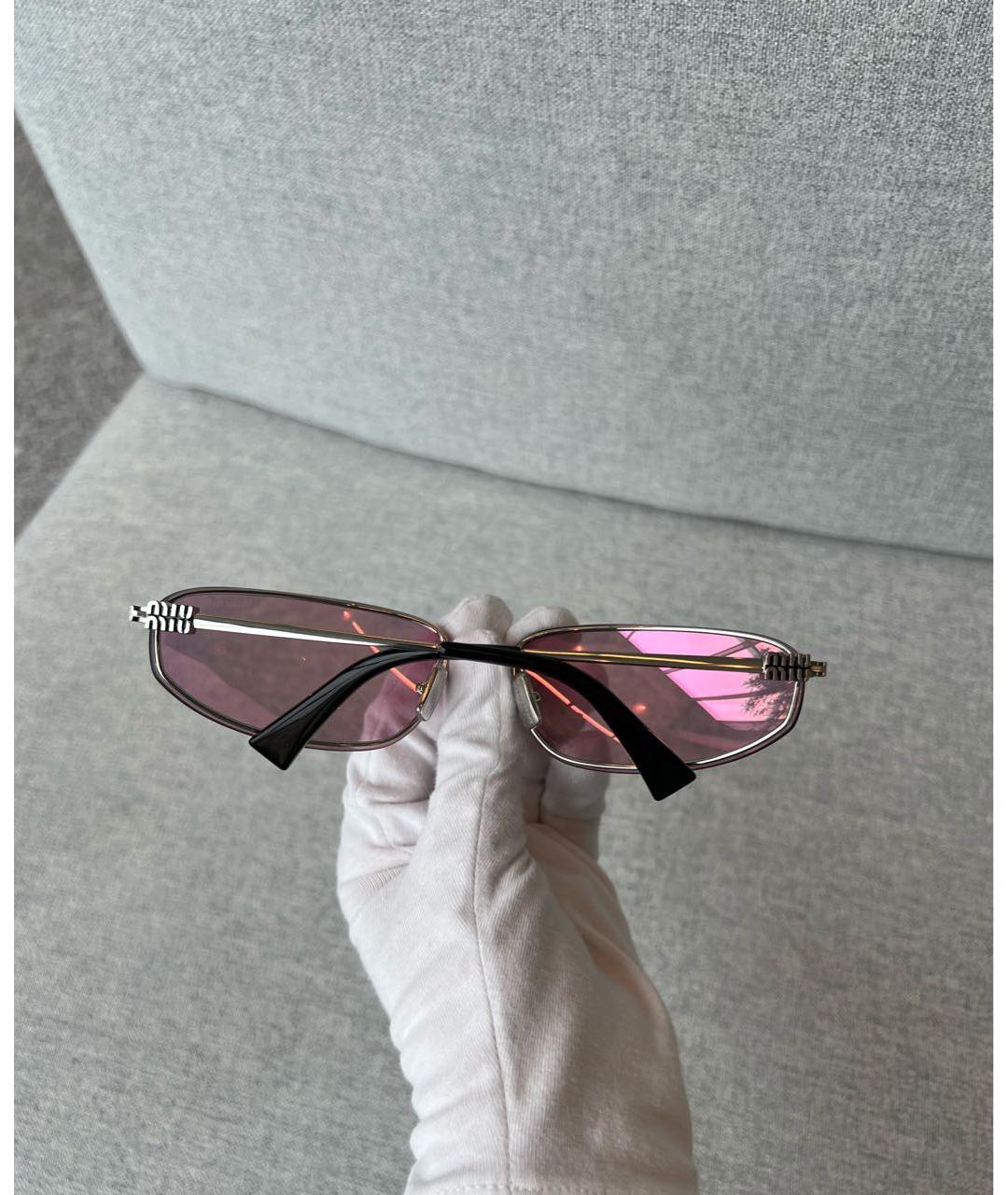 MIU MIU Розовые солнцезащитные очки, фото 6