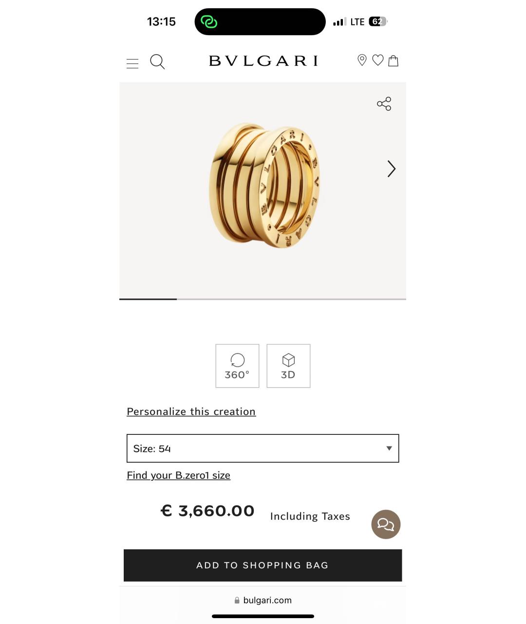 BVLGARI Золотое кольцо из желтого золота, фото 6