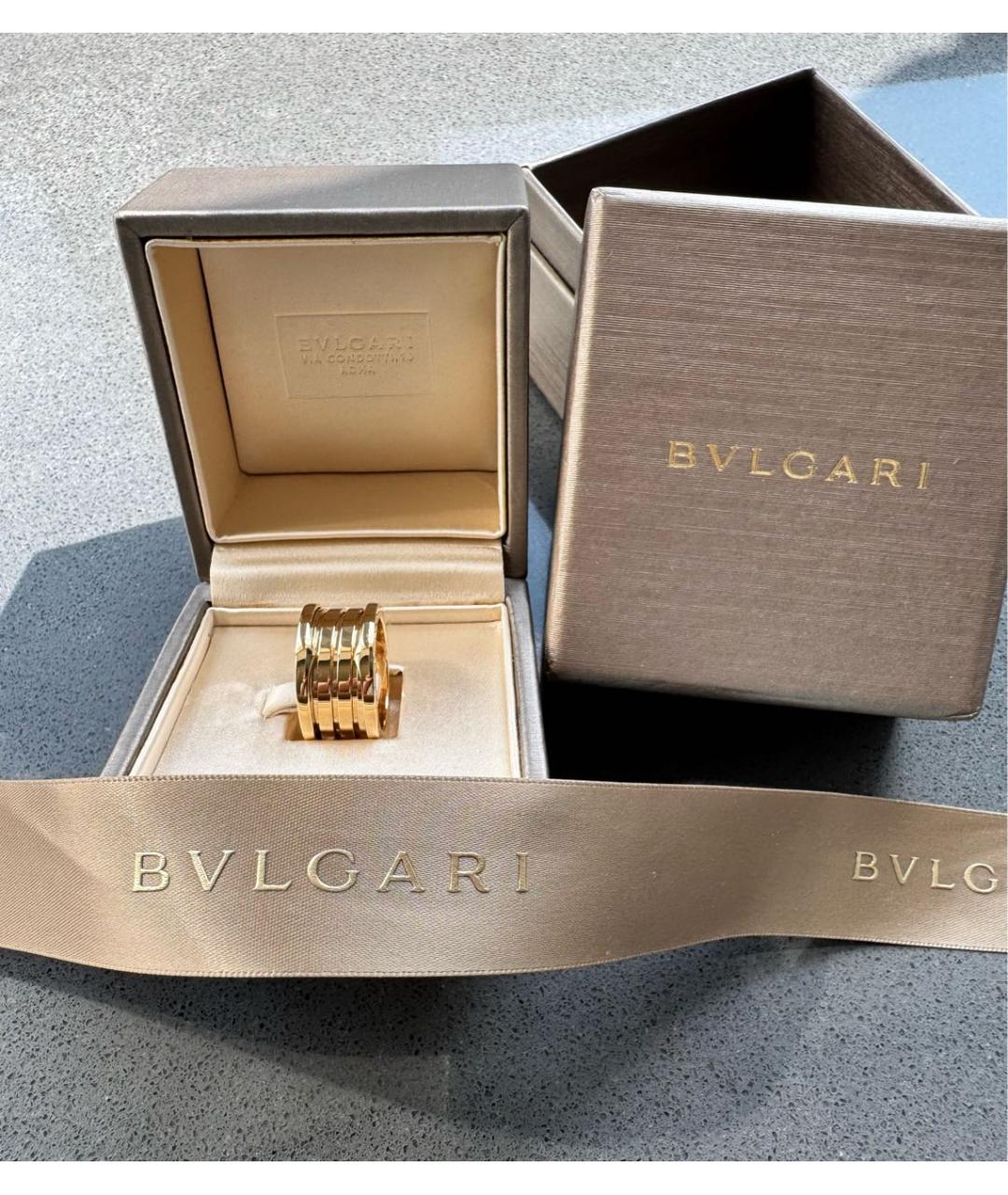 BVLGARI Золотое кольцо из желтого золота, фото 8