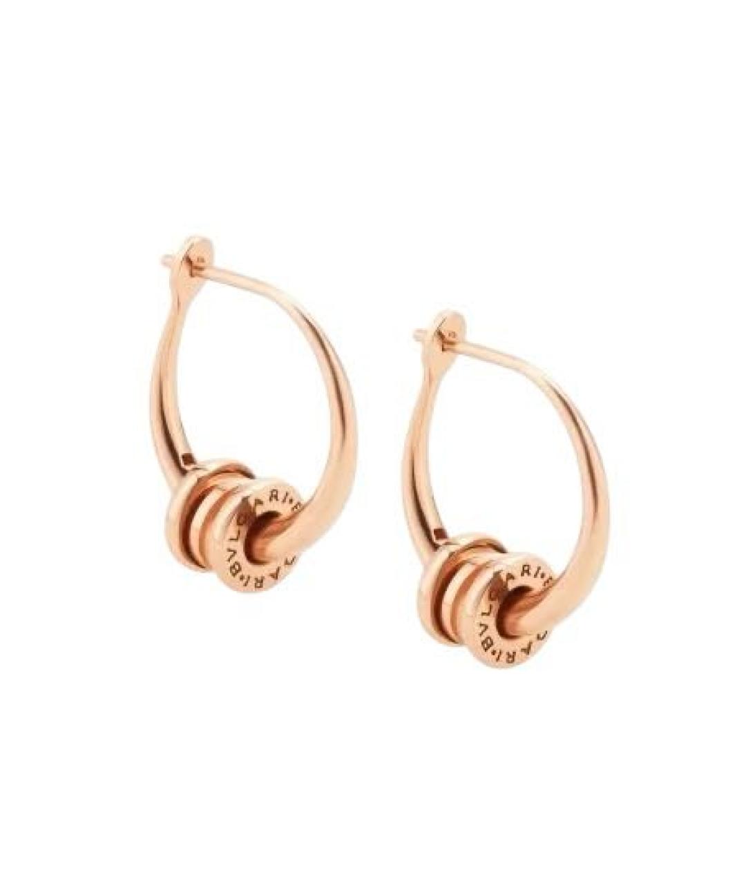BVLGARI Золотые серьги из розового золота, фото 2