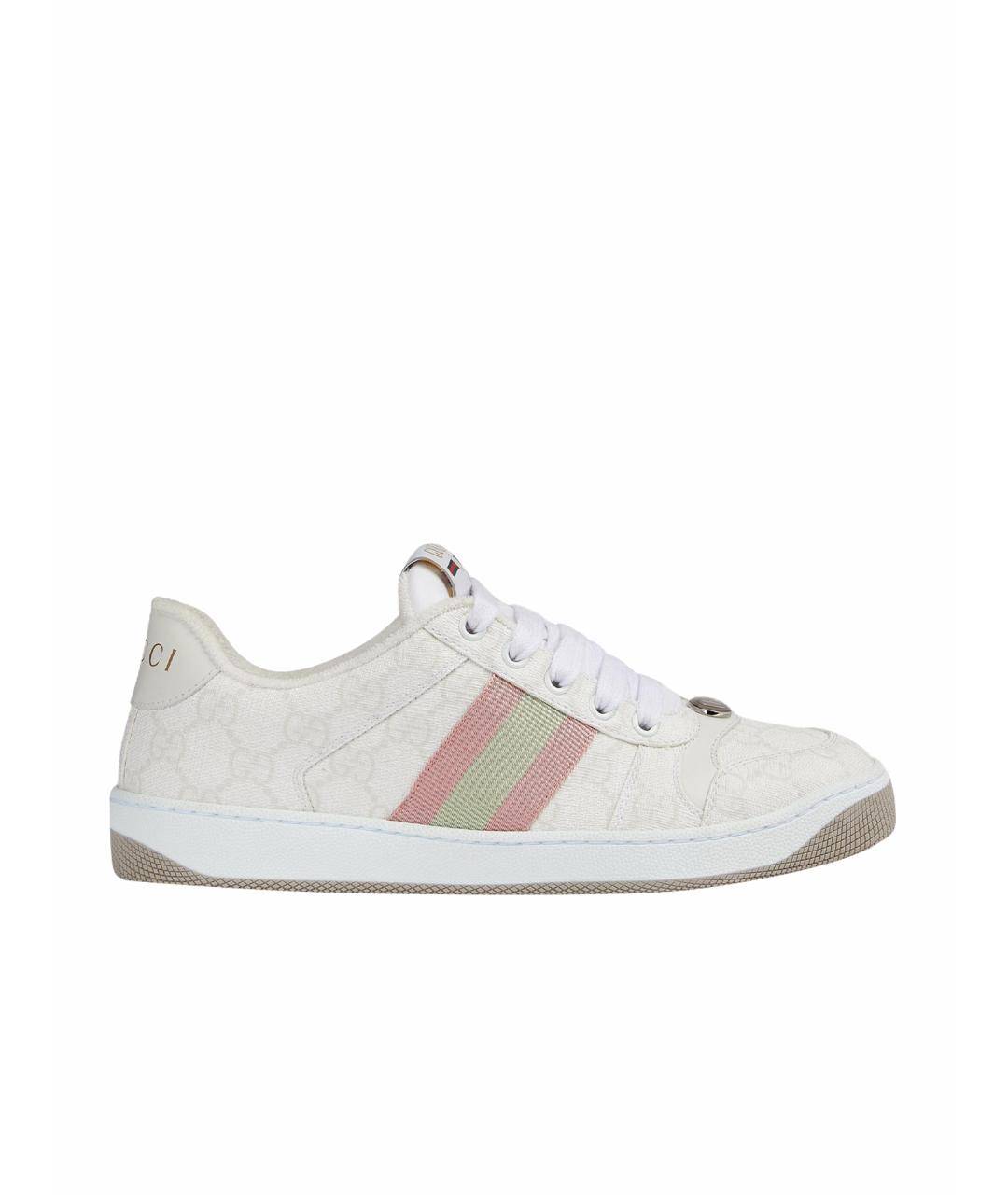 GUCCI Белые кеды, фото 1