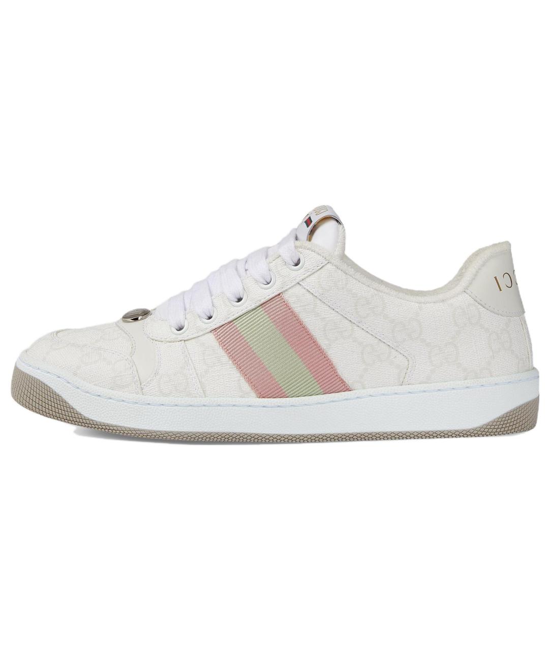 GUCCI Белые кеды, фото 6