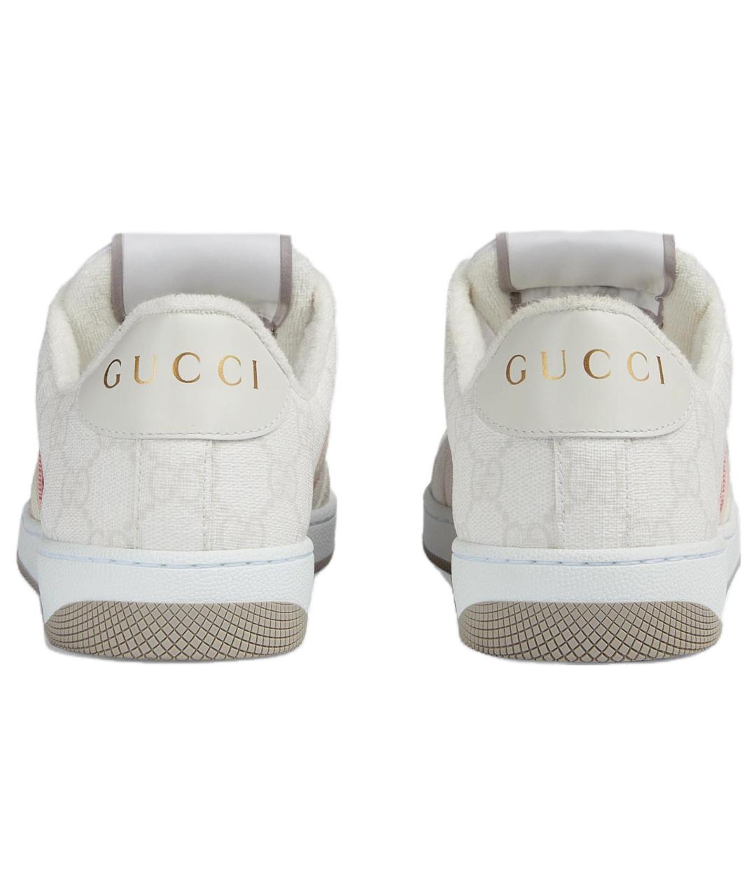 GUCCI Белые кеды, фото 4