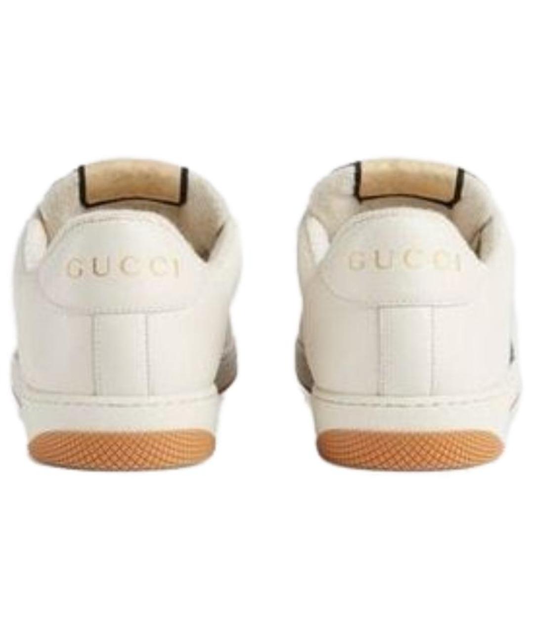 GUCCI Бежевые низкие кроссовки / кеды, фото 6