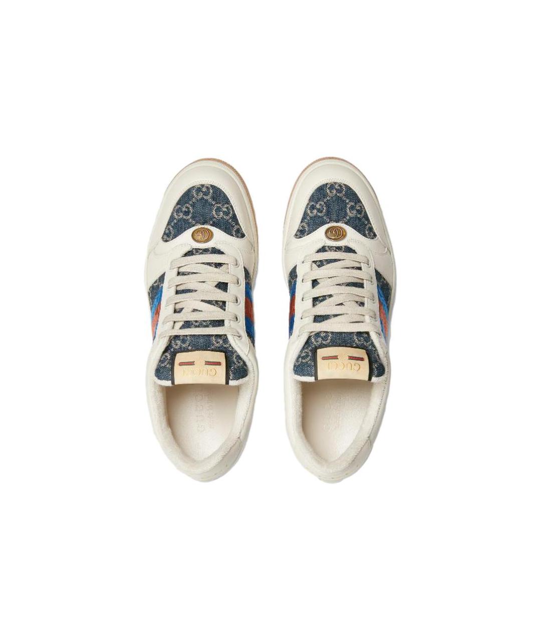 GUCCI Бежевые низкие кроссовки / кеды, фото 4