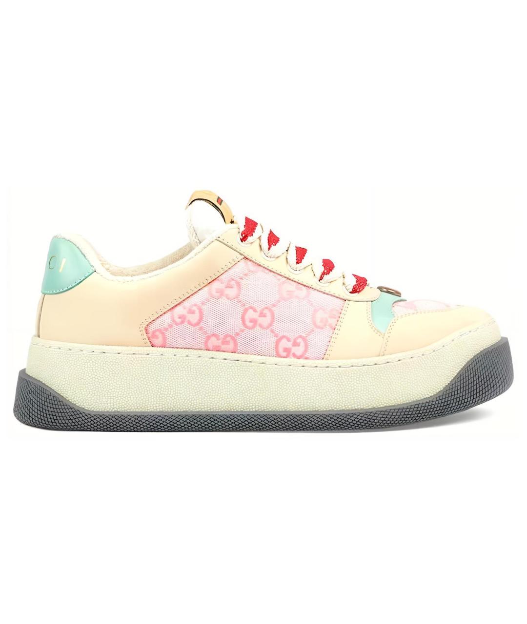 GUCCI Бежевые кроссовки, фото 1