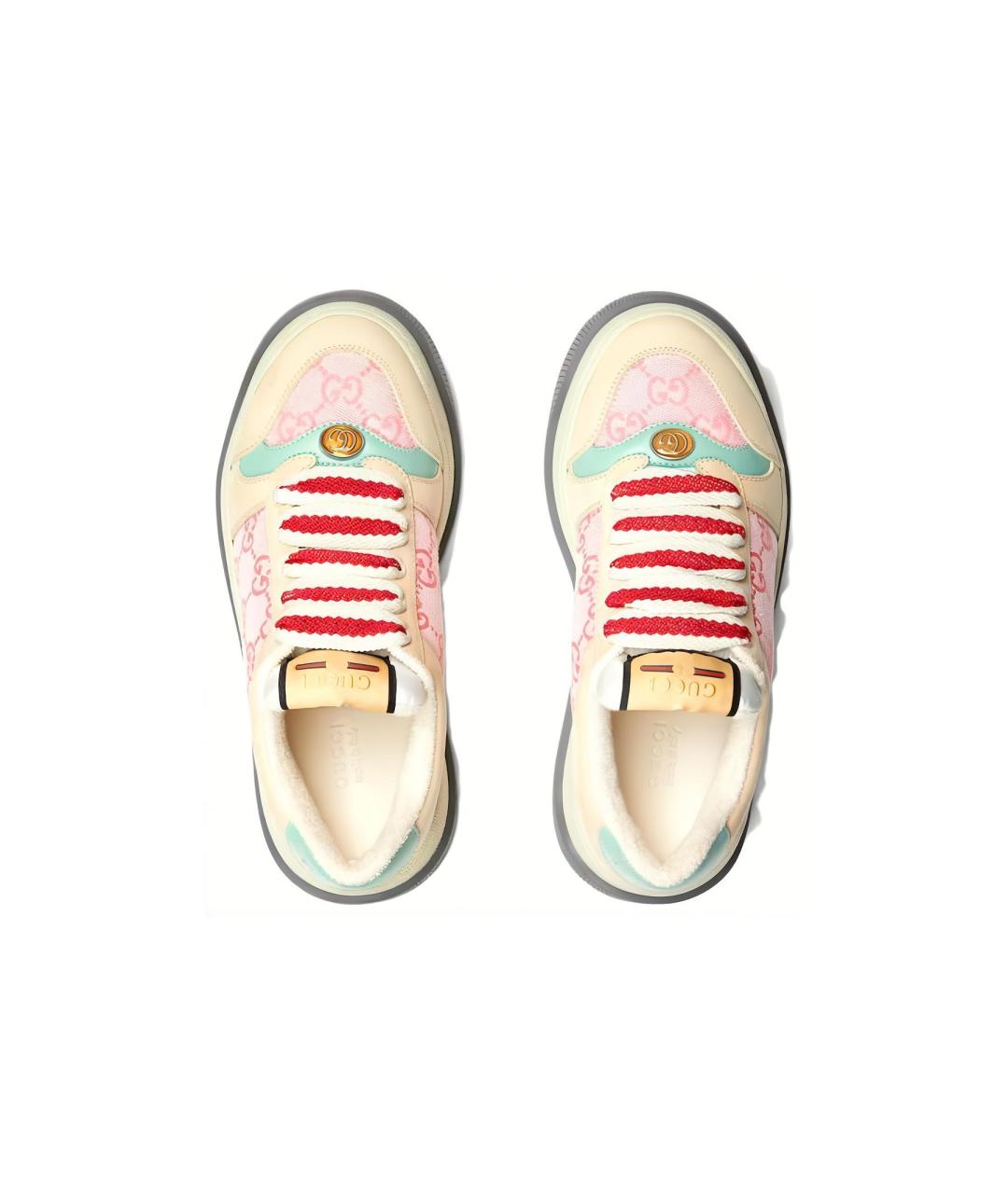 GUCCI Бежевые кроссовки, фото 4