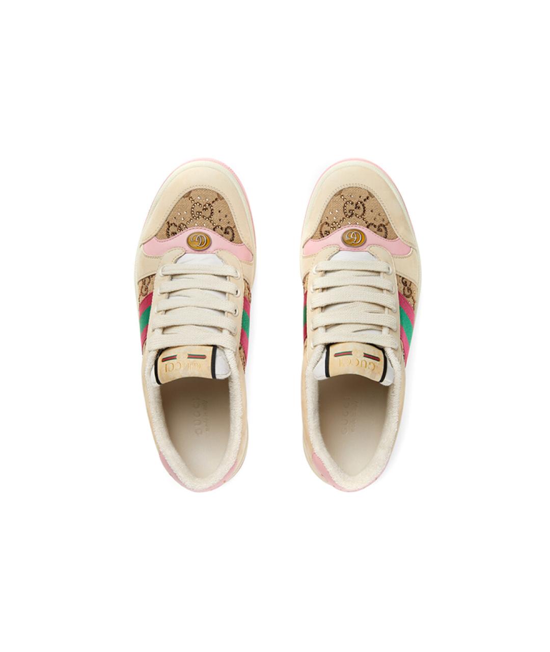 GUCCI Бежевые кеды, фото 3
