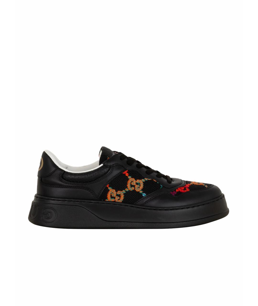 GUCCI Черные низкие кроссовки / кеды, фото 1
