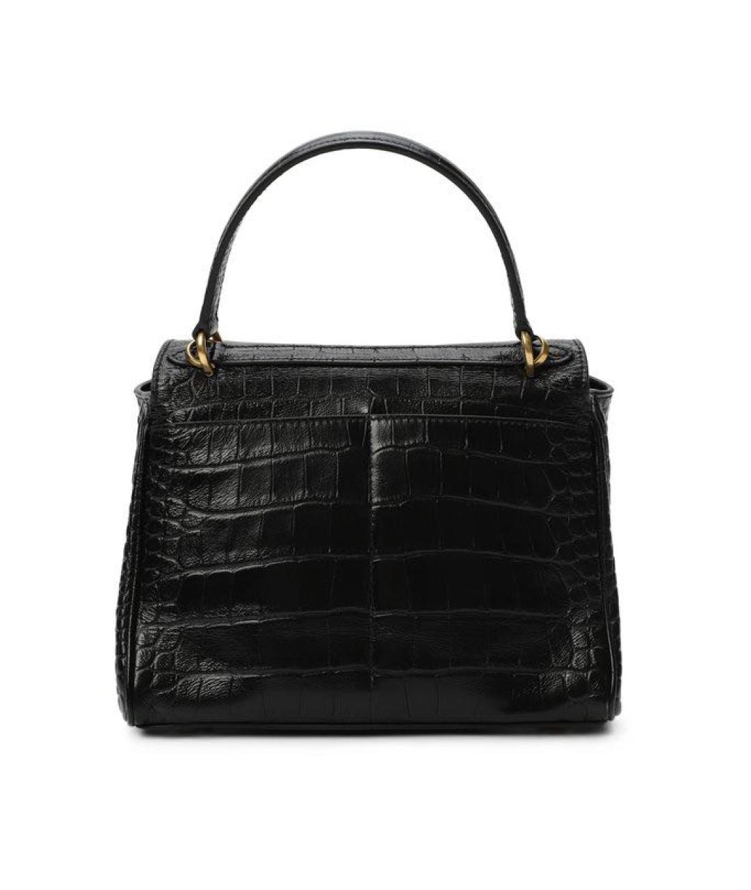 BALENCIAGA Черная кожаная сумка тоут, фото 2