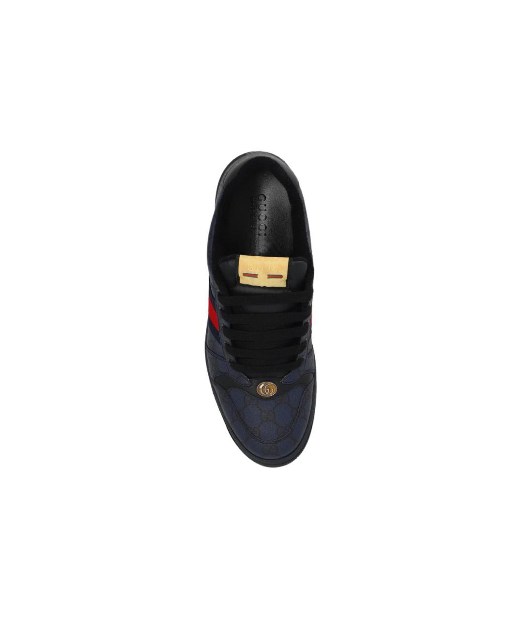 GUCCI Темно-синие низкие кроссовки / кеды, фото 5