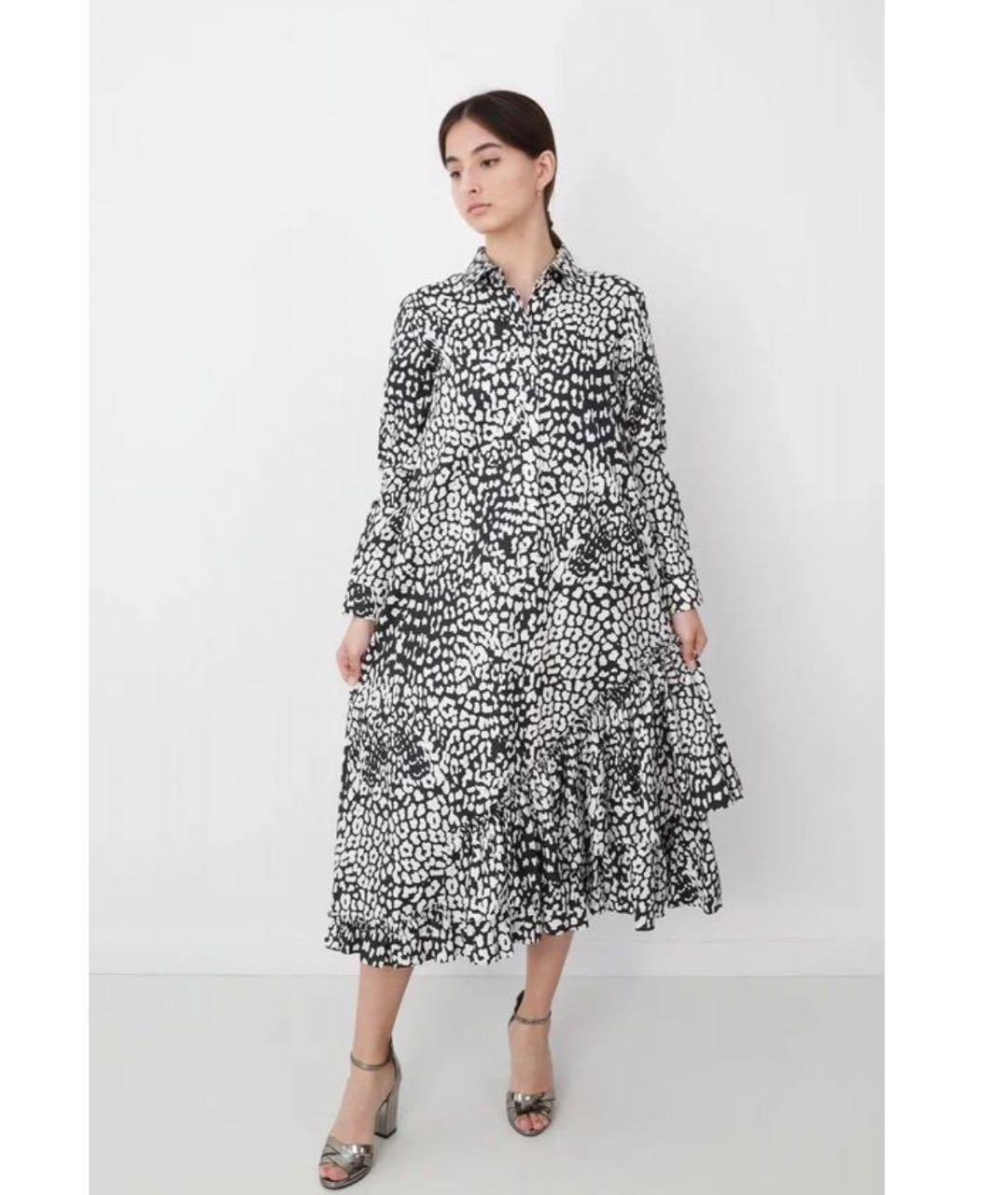 MAX MARA Черное хлопковое повседневное платье, фото 7