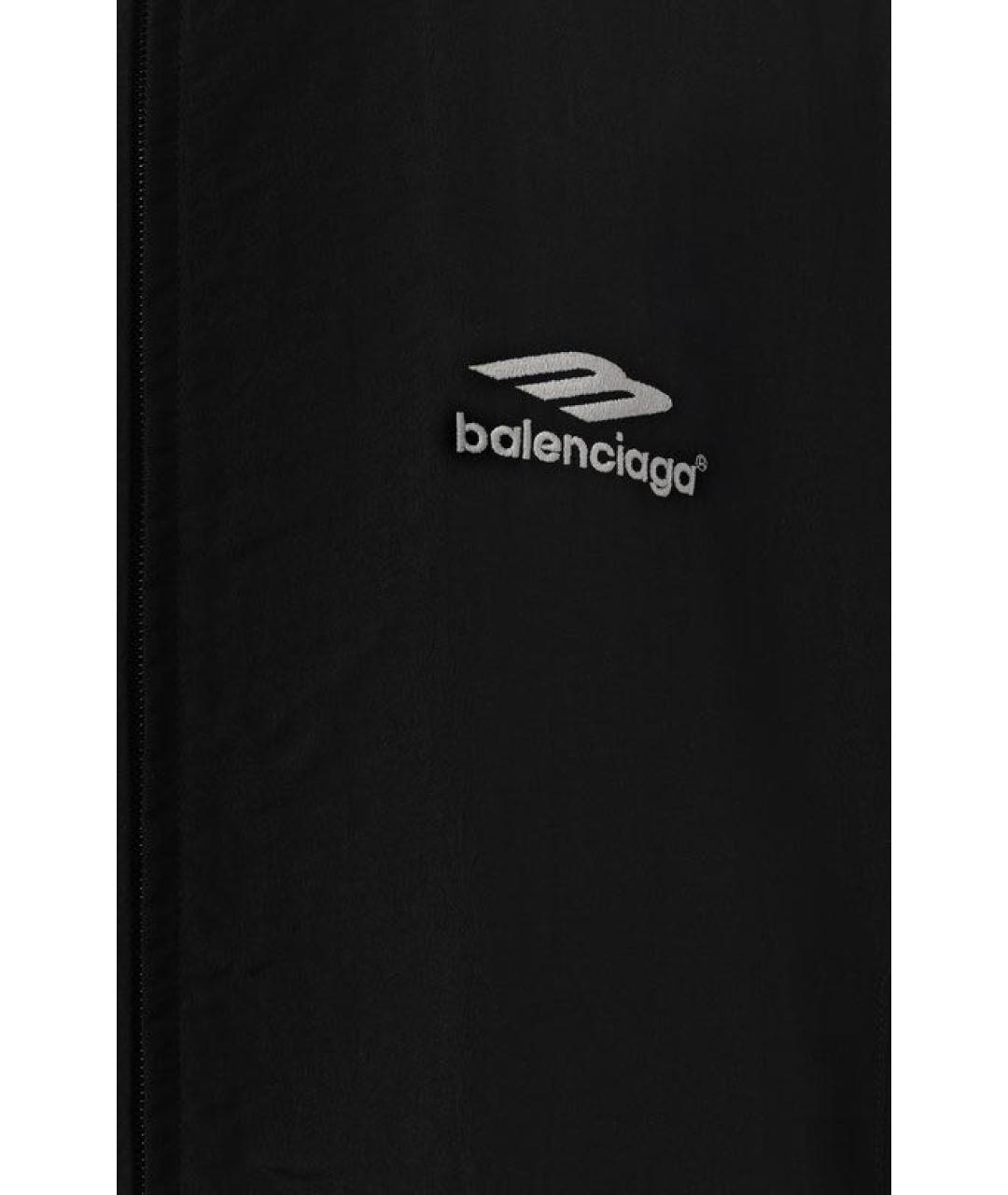 BALENCIAGA Черная полиэстеровая куртка, фото 3