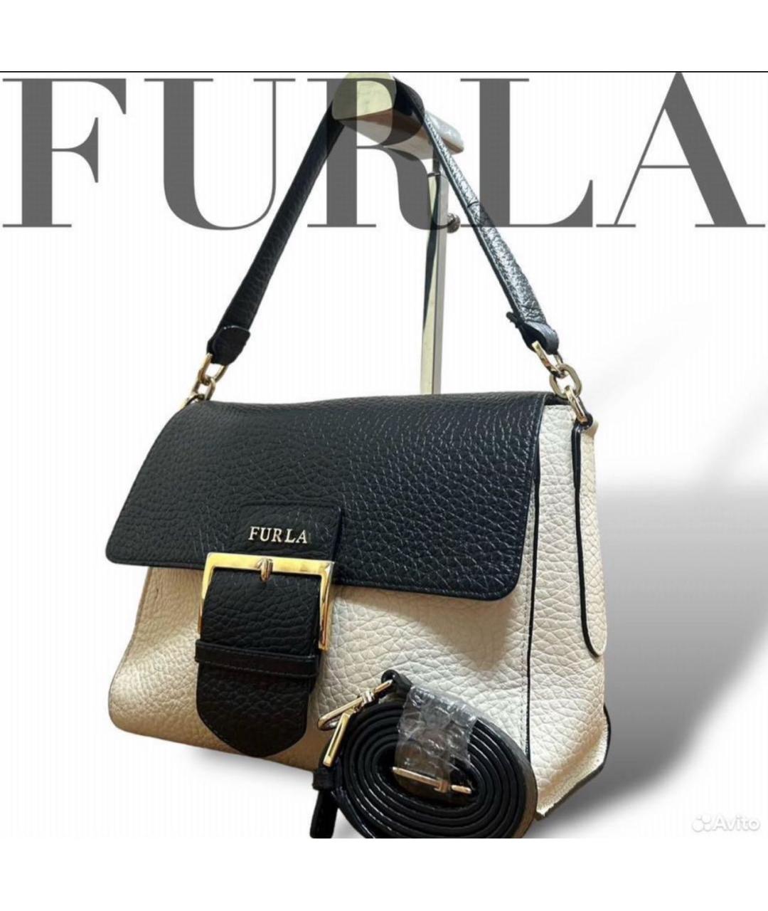 FURLA Кожаная сумка с короткими ручками, фото 8