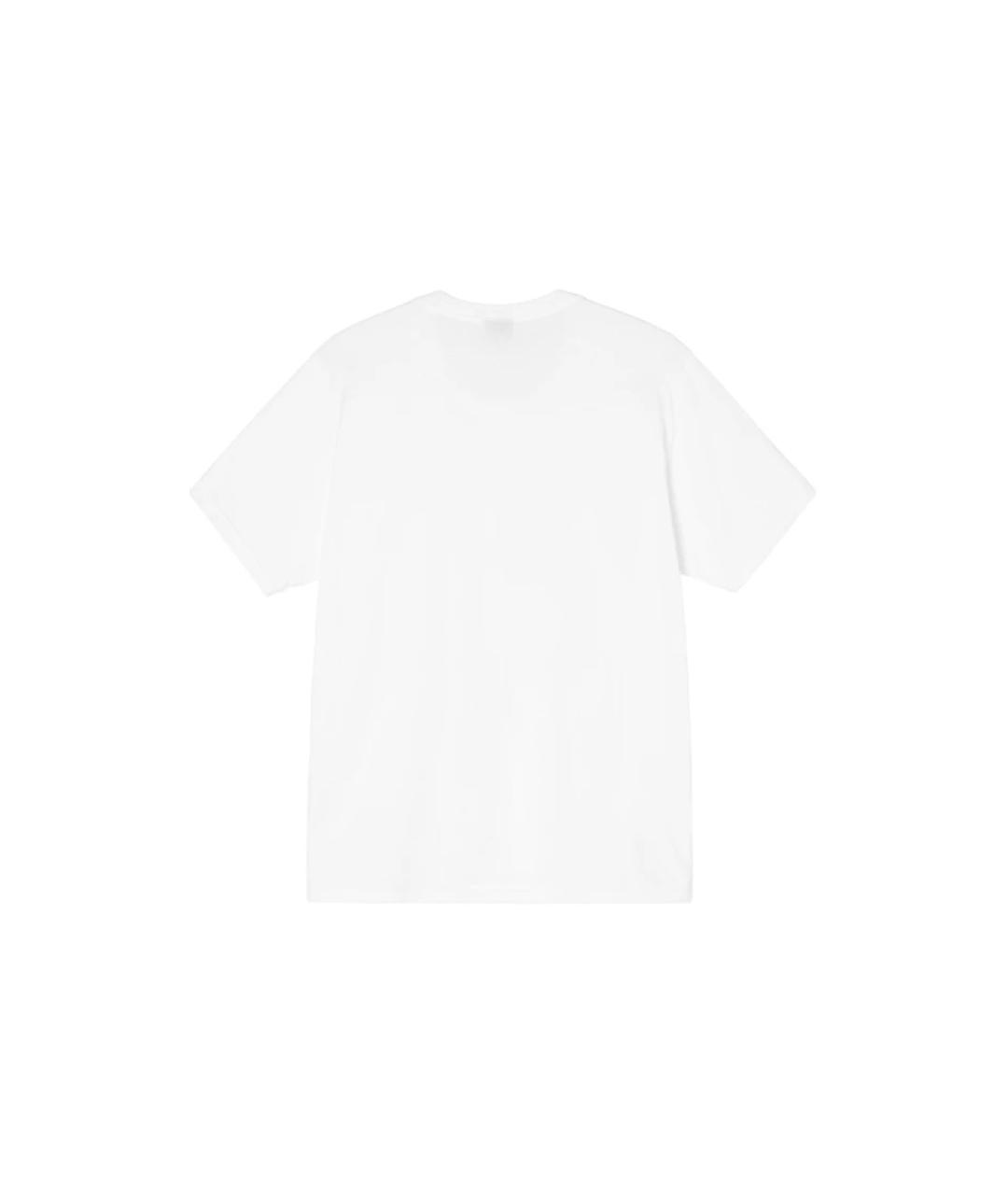 STUSSY Белая хлопковая футболка, фото 2