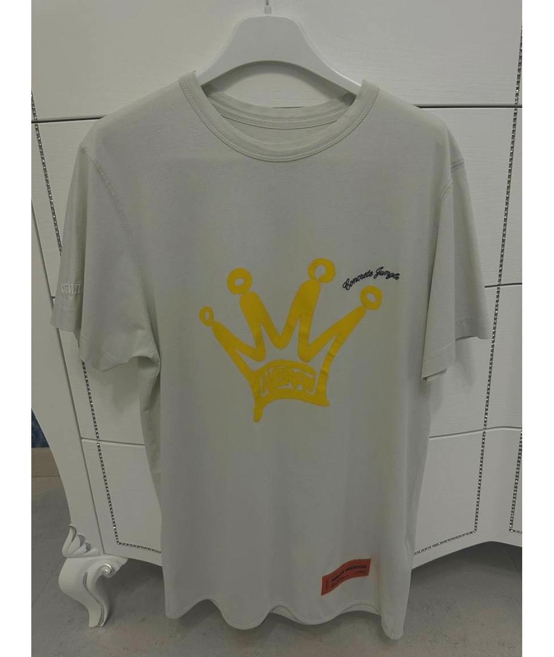 HERON PRESTON Серая хлопковая футболка, фото 9