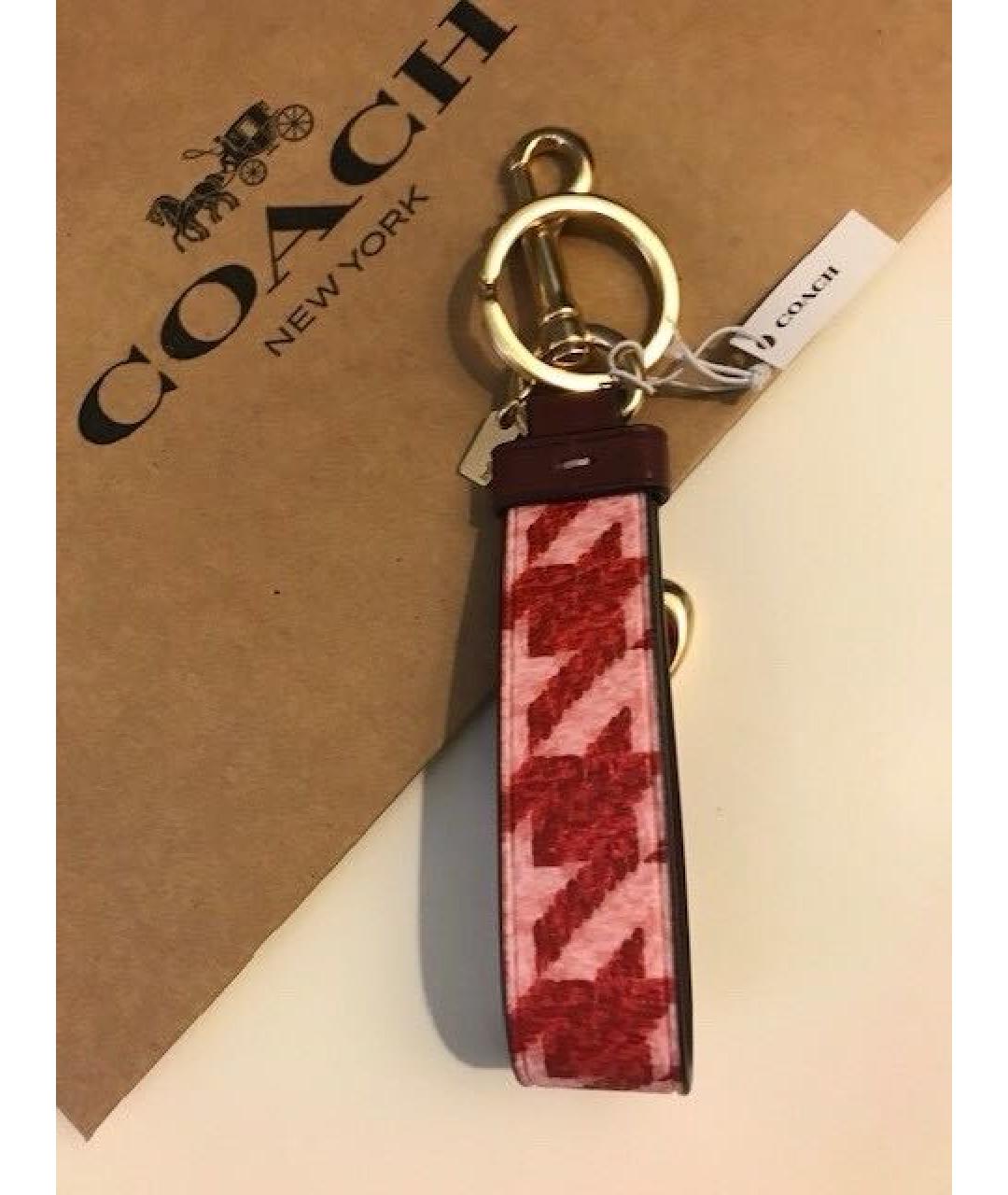 COACH Розовый брелок, фото 5