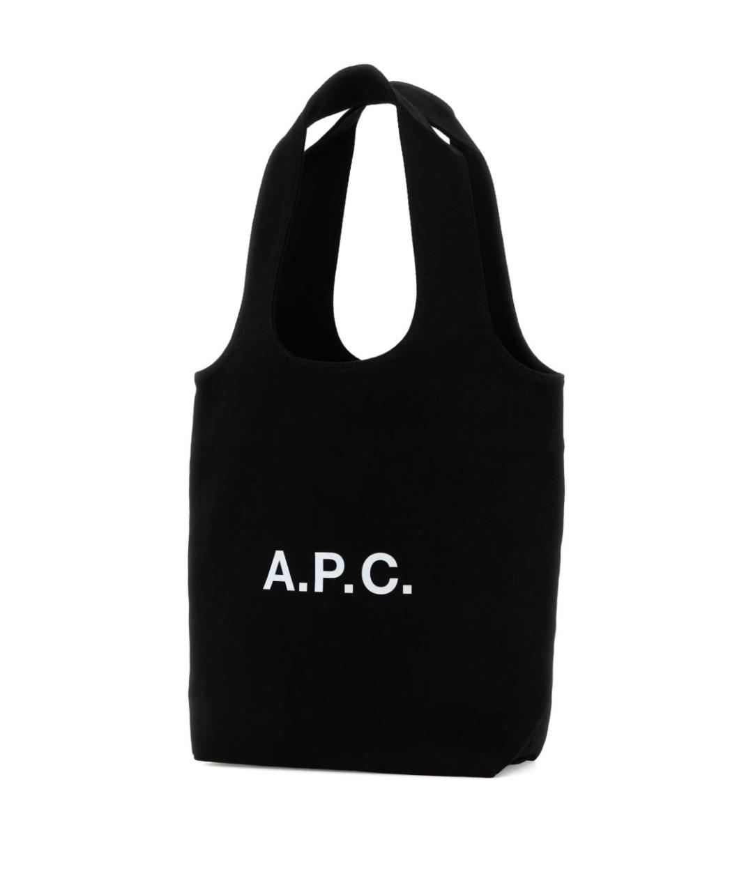 A.P.C. Черная сумка тоут, фото 2