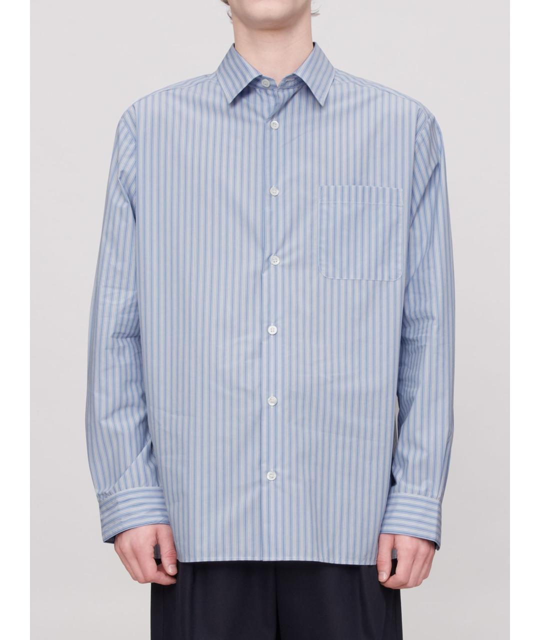 A.P.C. Голубая хлопковая кэжуал рубашка, фото 4