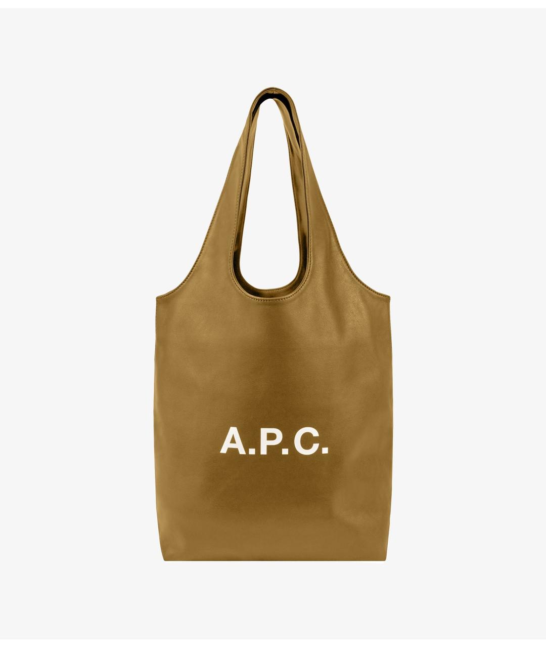 A.P.C. Коричневая сумка тоут, фото 5