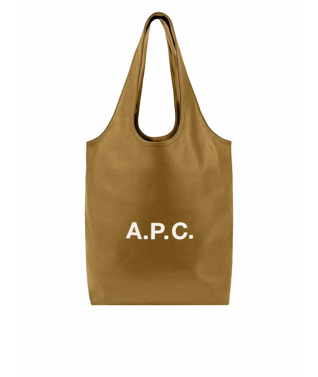 A.P.C. Коричневая сумка тоут, фото 1