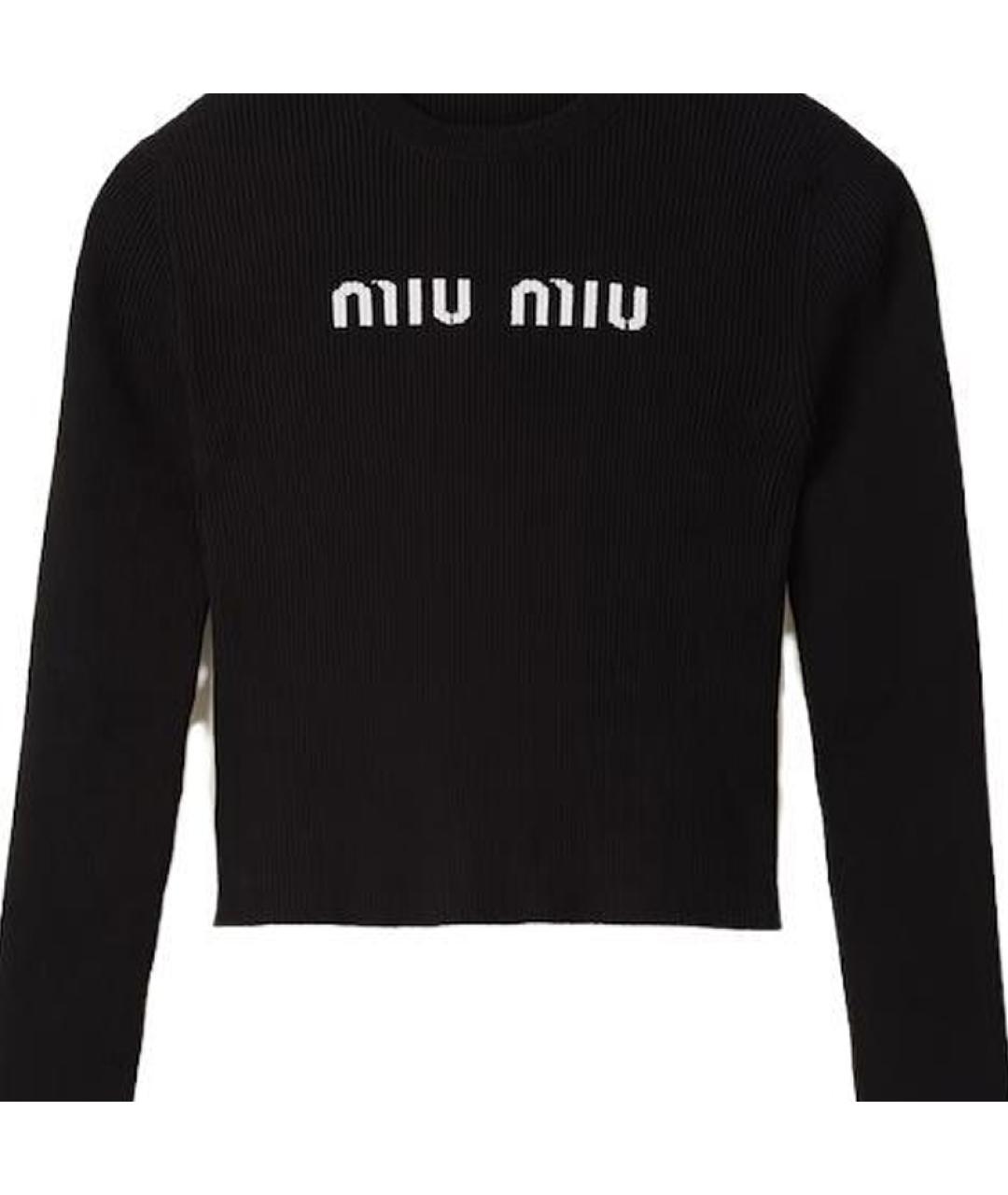 MIU MIU Черный джемпер / свитер, фото 5