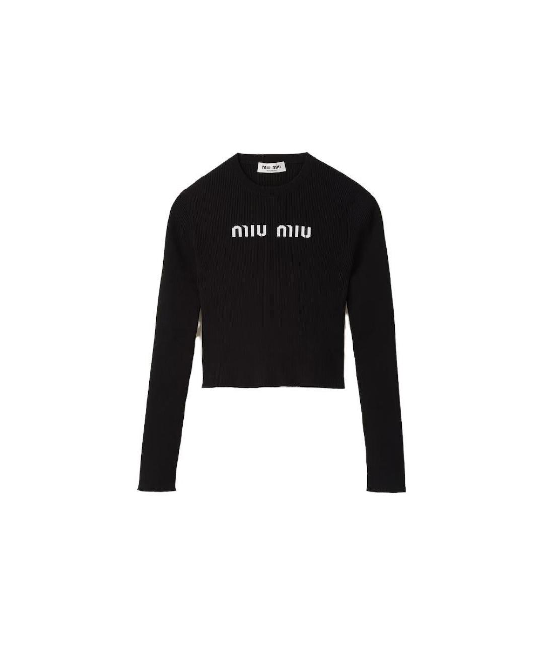 MIU MIU Черный джемпер / свитер, фото 1