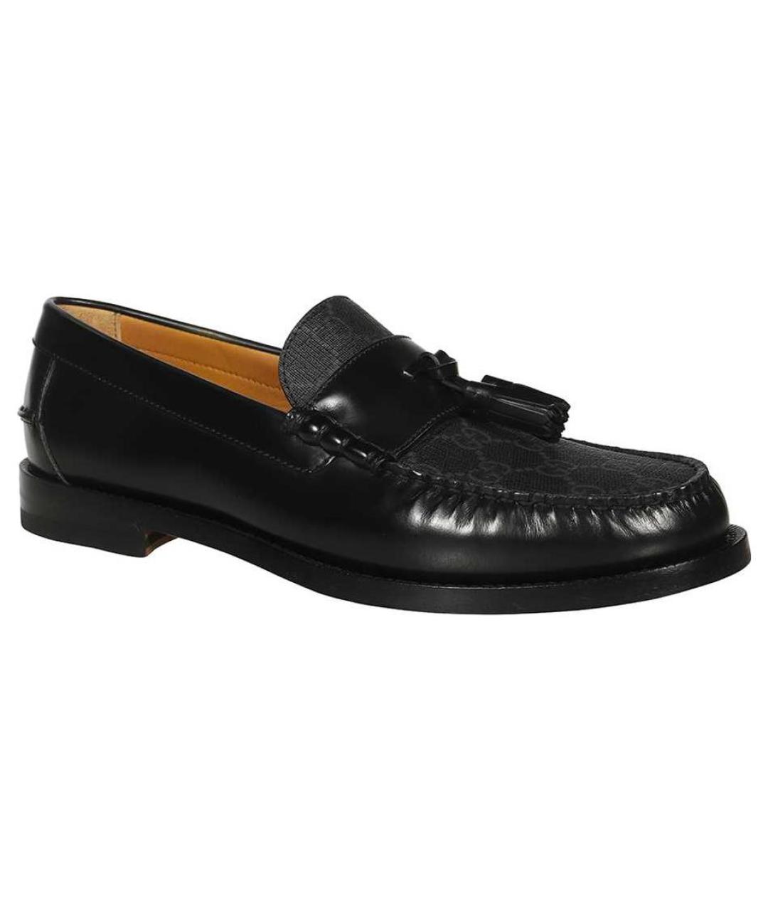 GUCCI Черные кожаные лоферы, фото 4