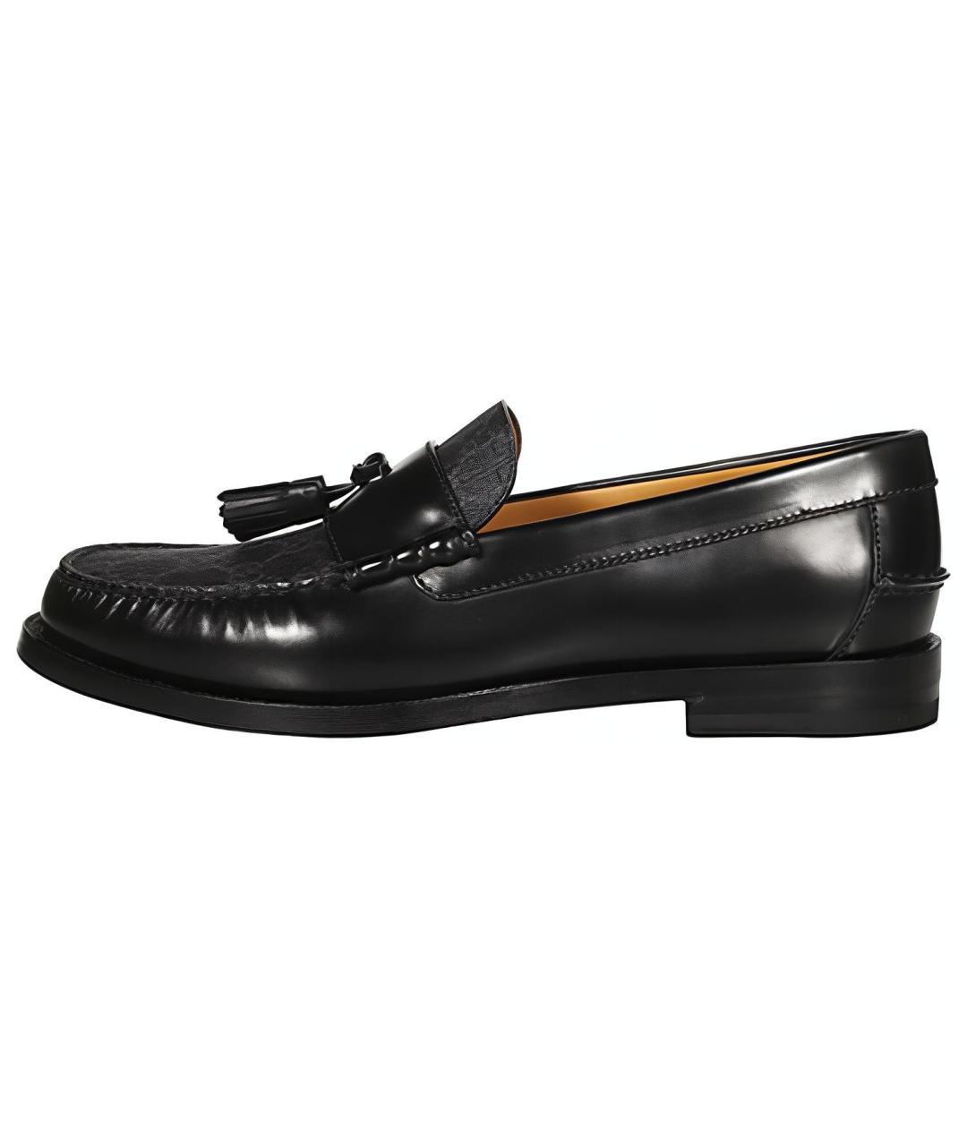 GUCCI Черные кожаные лоферы, фото 2