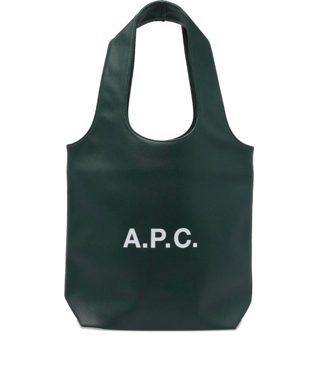 A.P.C. Зеленая сумка тоут, фото 1
