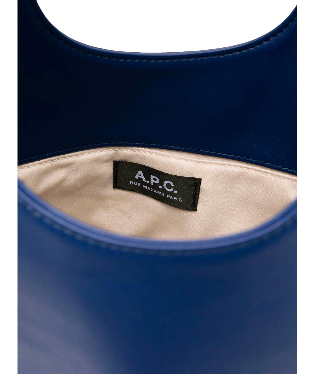 A.P.C. Синяя сумка тоут, фото 5
