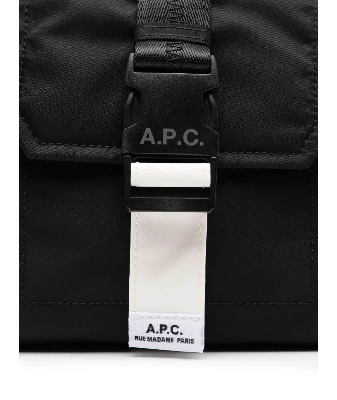A.P.C. Черная сумка на плечо, фото 4