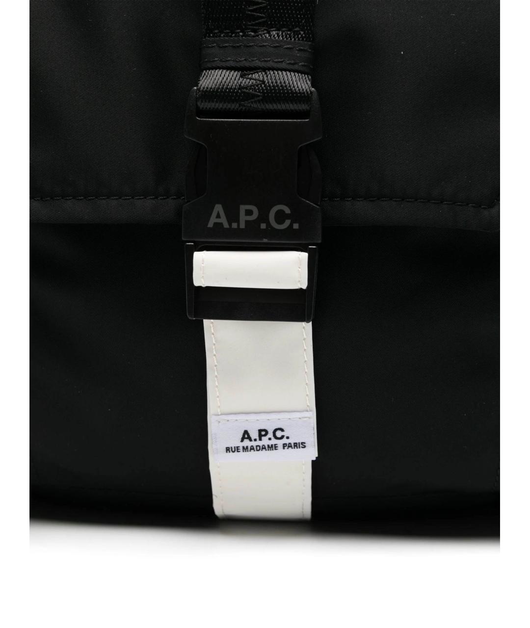 A.P.C. Черный рюкзак, фото 4