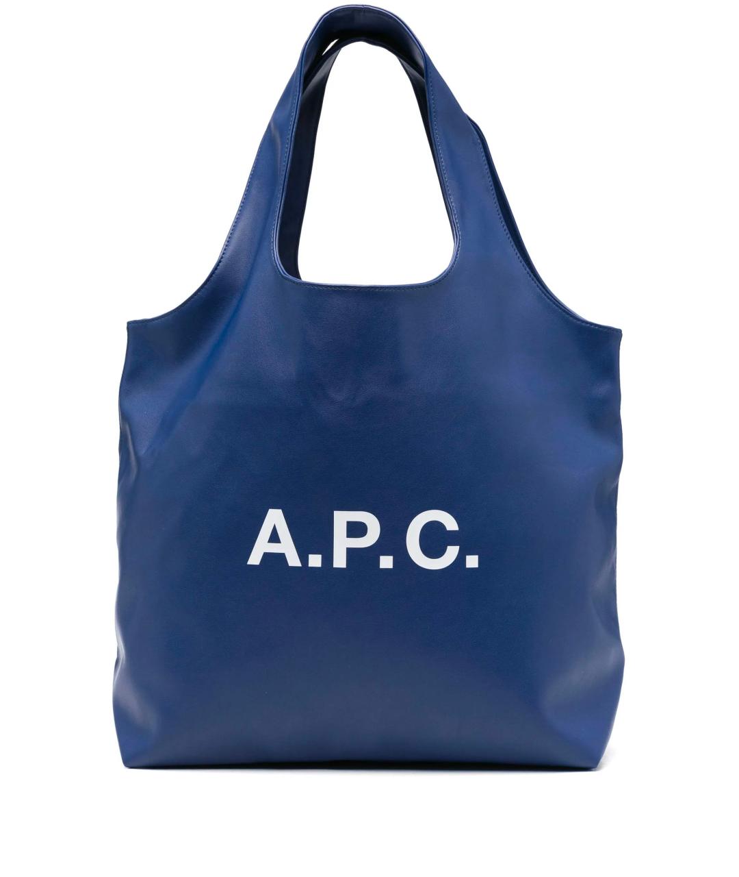 A.P.C. Синяя сумка тоут, фото 1