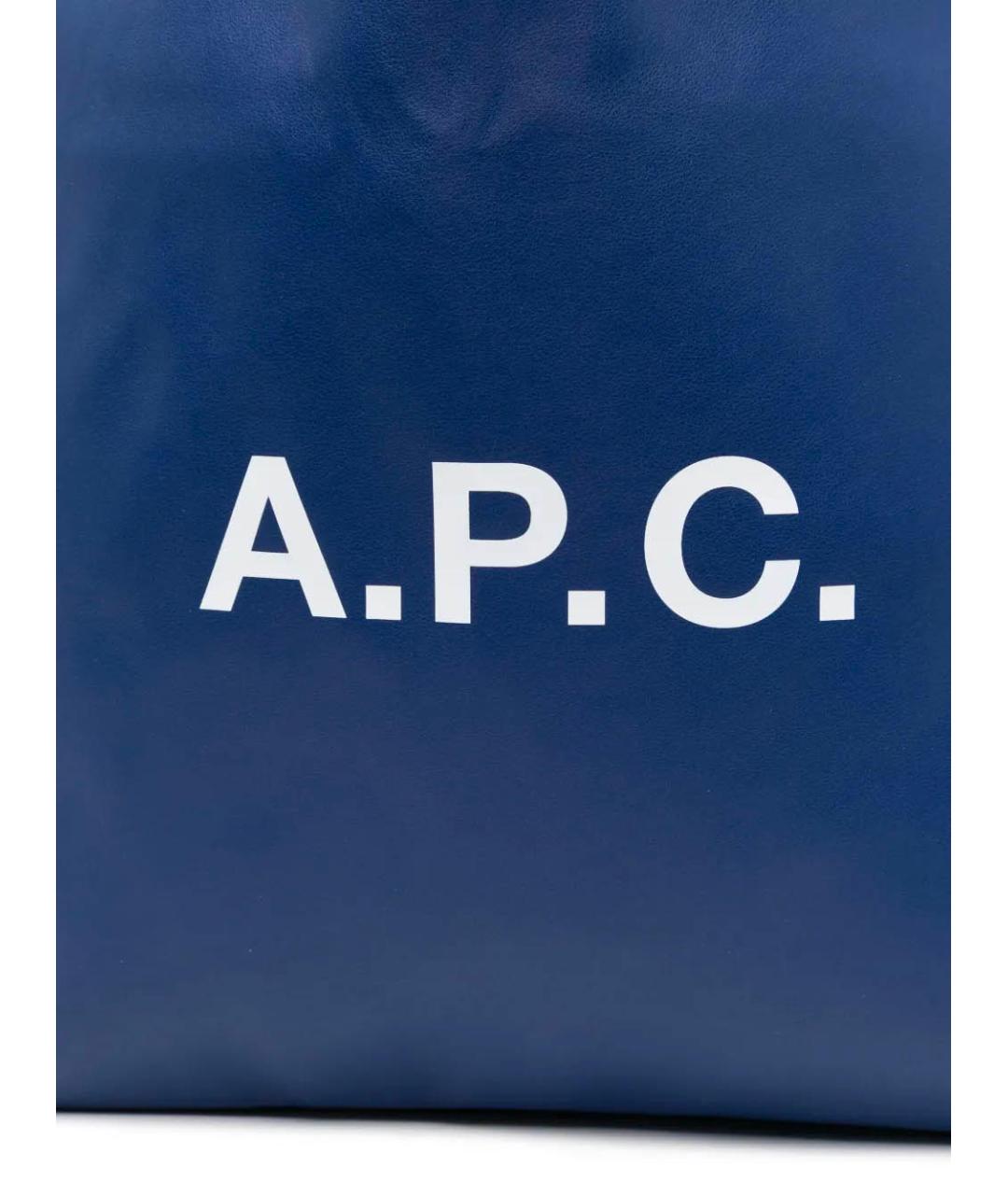 A.P.C. Синяя сумка тоут, фото 4