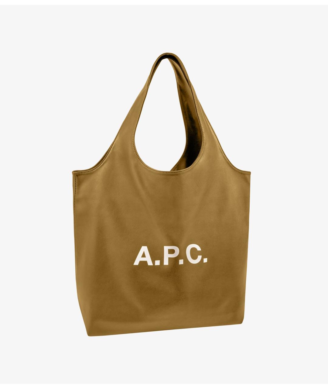 A.P.C. Коричневая сумка тоут, фото 3
