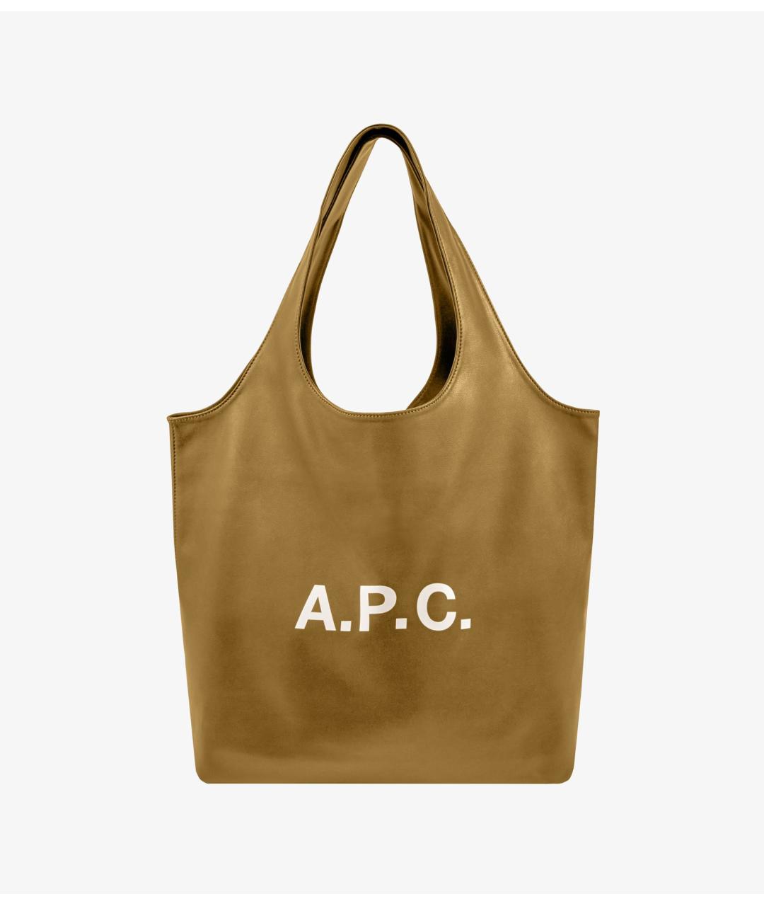 A.P.C. Коричневая сумка тоут, фото 5