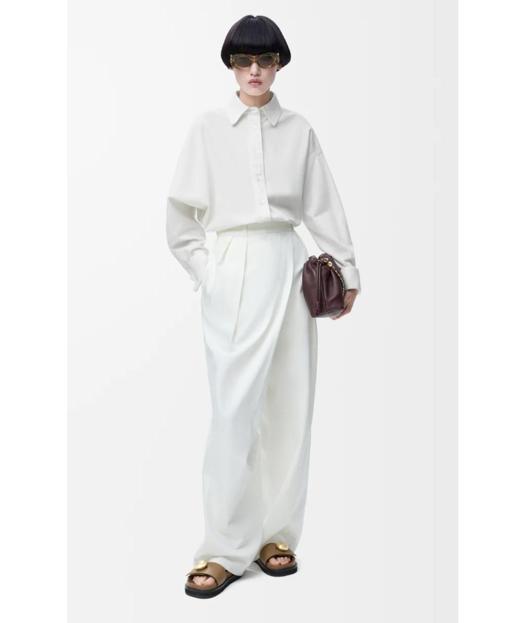 LOEWE Белая хлопковая рубашка, фото 2