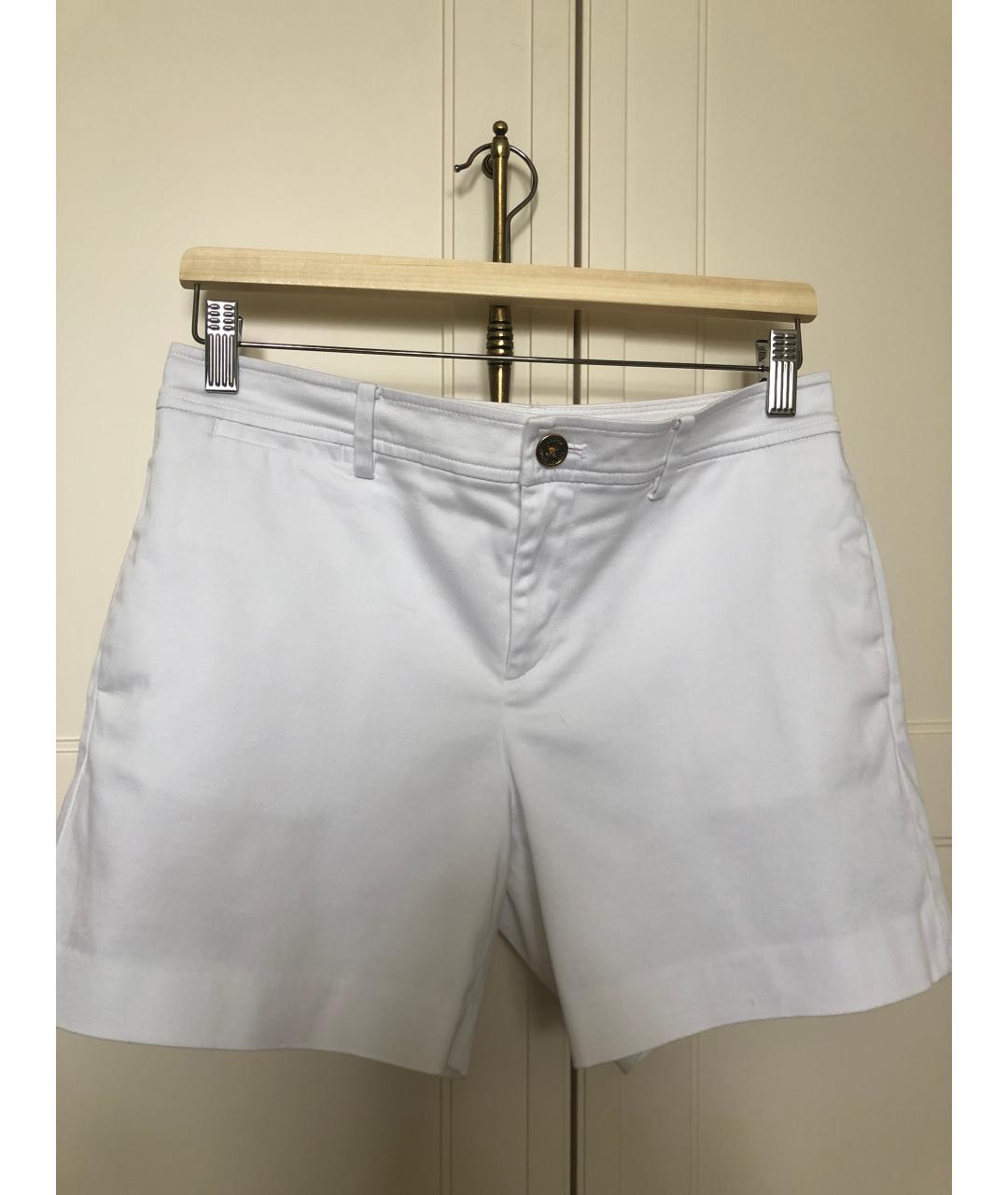 RALPH LAUREN Белые хлопковые шорты, фото 10