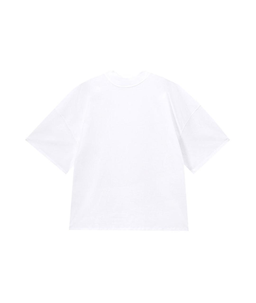 JIL SANDER Белая хлопковая футболка, фото 1