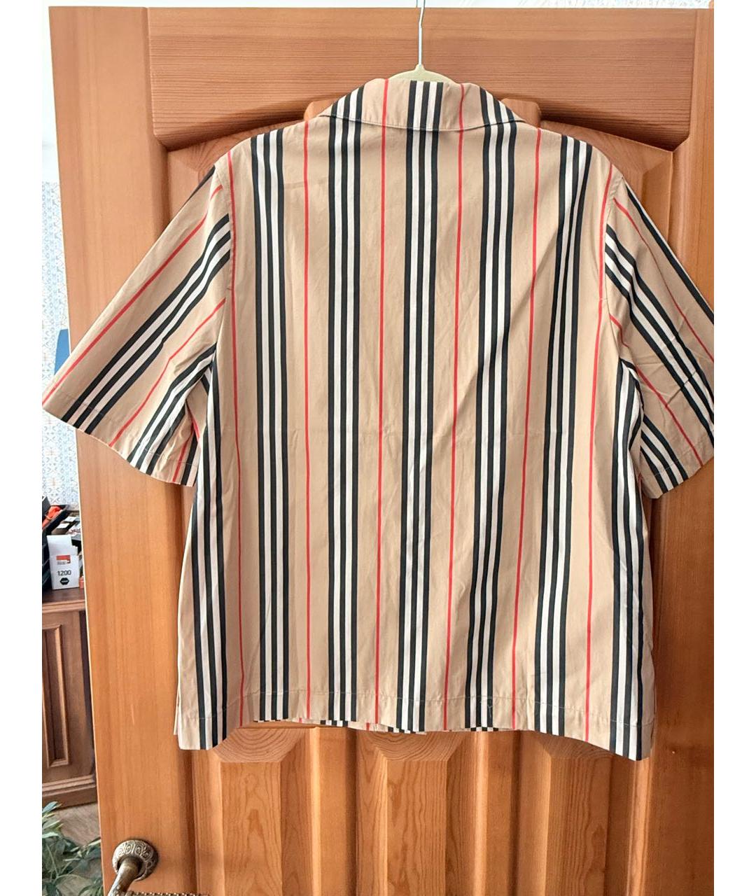 BURBERRY Коричневая хлопковая рубашка, фото 2