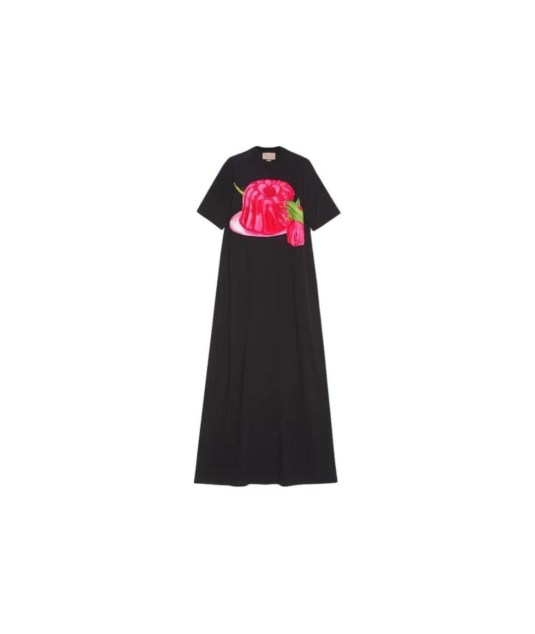 GUCCI Черное хлопковое повседневное платье, фото 9