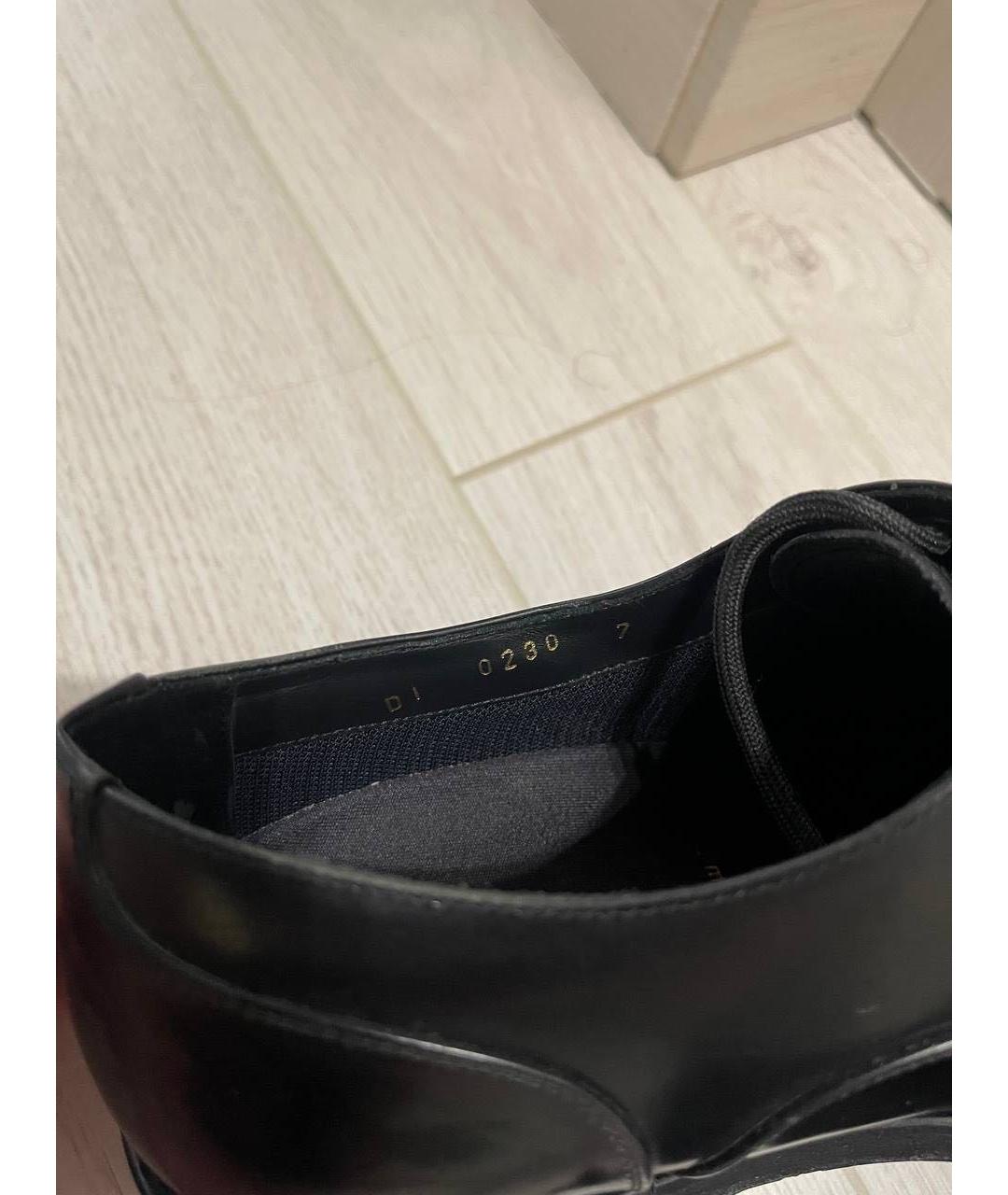 LOUIS VUITTON Черные кожаные туфли, фото 6