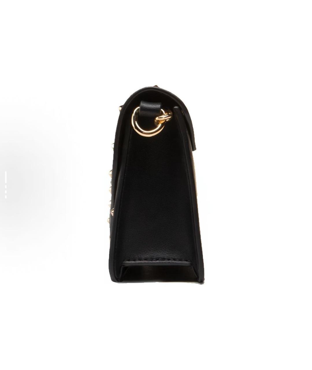 VERSACE JEANS COUTURE Черная кожаная сумка через плечо, фото 2