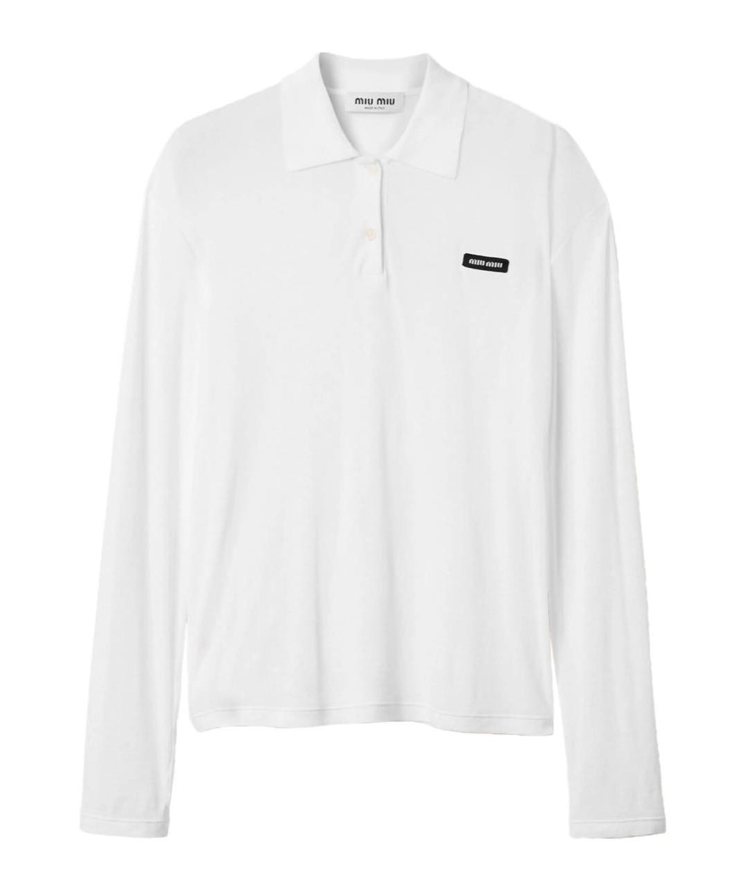 MIU MIU Белая хлопковая рубашка, фото 1