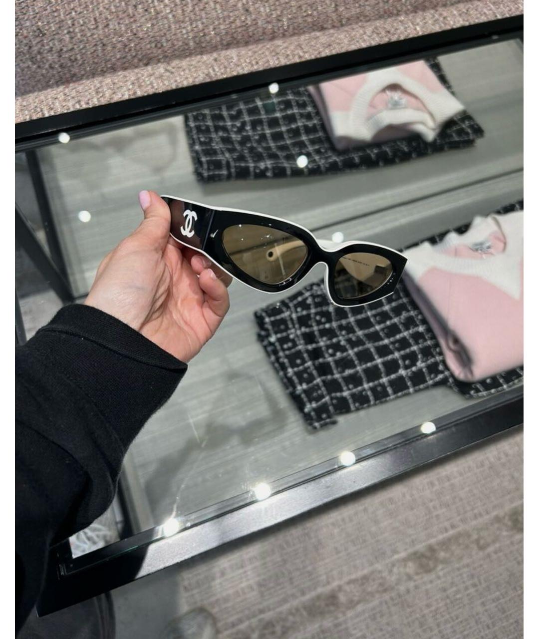 CHANEL Черные солнцезащитные очки, фото 4